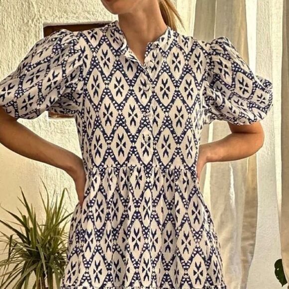 Rae Feather The Nellie Maxi Dress in navy Large - Picture 1 of 4